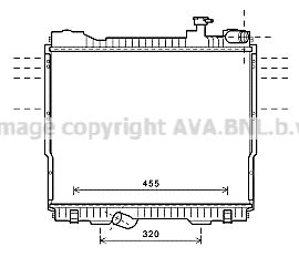 AVA QUALITY COOLING Jäähdytin,moottorin jäähdytys DN2348